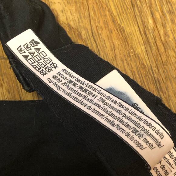 NWOT Body by Victoria Victoria’s Secret Black Lace Unlined Lace Demi Bra 34DD - Picture 12 of 14